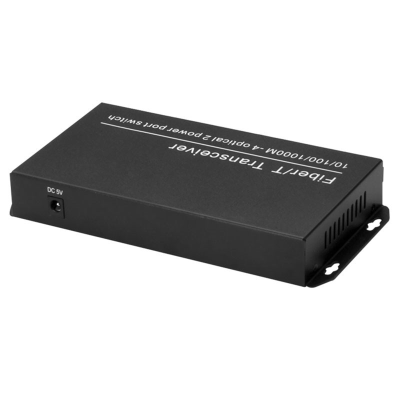 匯聚型百兆/千兆4光2電交換機